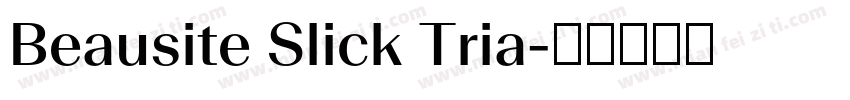 Beausite Slick Tria字体转换